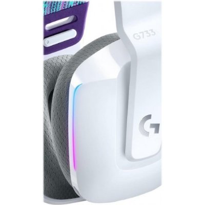 Logitech G733 7.1 981-000883 Beyaz Kablosuz Mikrofonlu Kulak Üstü Oyuncu Kulaklığı - Teşhir