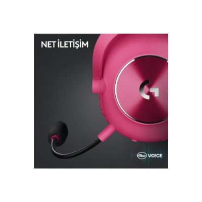Logitech G Pro X 2 Lightspeed Pembe 7.1 Kablolu/Kablosuz Kulak Üstü Oyuncu Kulaklığı Teşhir