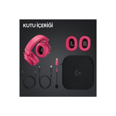 Logitech G Pro X 2 Lightspeed Pembe 7.1 Kablolu/Kablosuz Kulak Üstü Oyuncu Kulaklığı Teşhir
