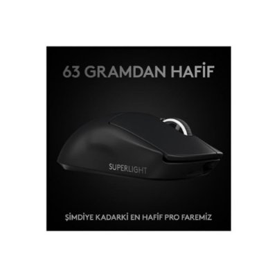 Logitech G PRO X Superlight Hero Siyah Kablosuz Oyuncu Mouse - TEŞHİR