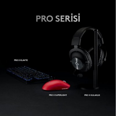 Logitech G PRO X Superlight Hero Kırmızı Kablosuz Oyuncu Mouse Teşhir