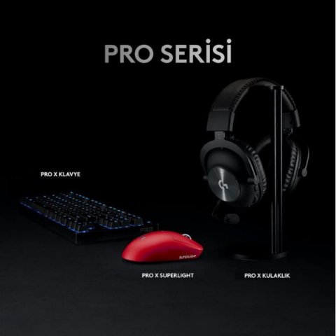Logitech G PRO X Superlight Hero Kırmızı Kablosuz Oyuncu Mouse Teşhir