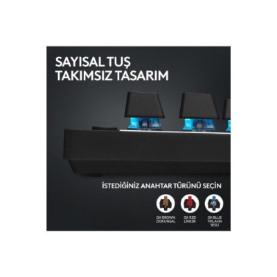 Logitech G Pro X TKL 920-012136 Siyah RGB Tactile Switch Kablolu/Kablosuz Mekanik Oyuncu Klavyesi Outlet