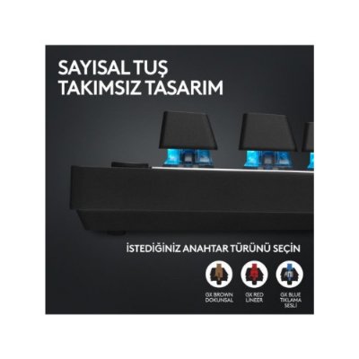 Logitech G Pro X TKL 920-012136 Siyah RGB Tactile Switch Kablolu/Kablosuz Mekanik Oyuncu Klavyesi