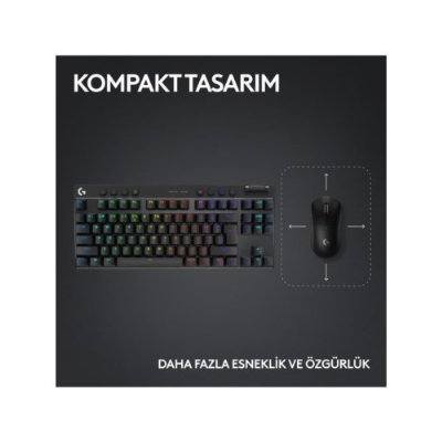 Logitech G Pro X TKL 920-012136 Siyah RGB Tactile Switch Kablolu/Kablosuz Mekanik Oyuncu Klavyesi