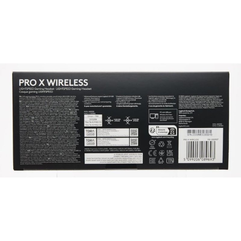 Logitech G Pro X Wireless Lightspeed 7.1 Kablosuz Kulak Üstü Oyuncu Kulaklığı Teşhir