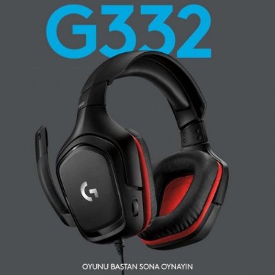 Logitech G332 Kablolu Gaming Oyuncu Kulaklığı, Stereo Ses