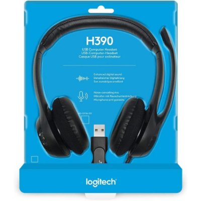 Logitech H390 Kablolu Kulak Üstü Mikrofonlu Kulaklık Siyah