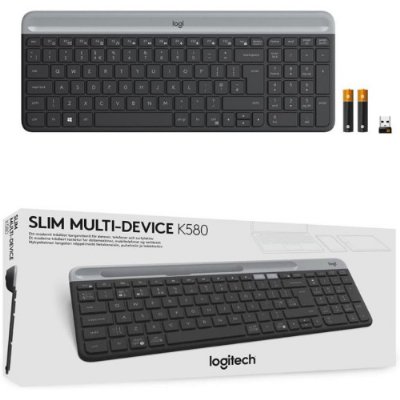 Logitech K580 Slim 920-010624 Siyah Q Kablosuz Klavye - Teşhir