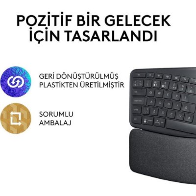 Logitech Ergo K860 920-010109 Q Kablosuz Klavye - Teşhir