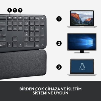 Logitech Ergo K860 920-010109 Q Kablosuz Klavye - Teşhir
