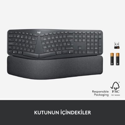 Logitech Ergo K860 920-010109 Q Kablosuz Klavye - Teşhir