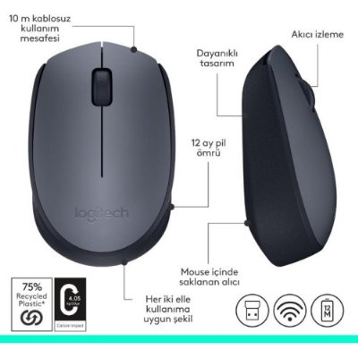 Logitech M170 910-004642 Optik Kablosuz Mouse