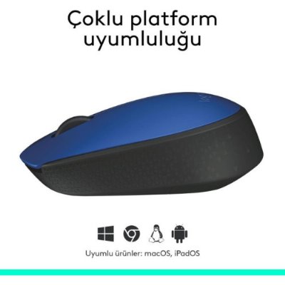 Logitech M171 910-004640 Mavi Optik Kablosuz Mouse Teşhir