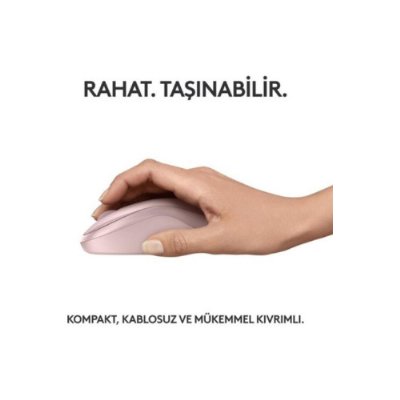 Logitech M240 910-007121 Pembe Sessiz Optik Kablosuz Mouse Outlet