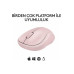 Logitech M240 910-007121 Pembe Sessiz Optik Kablosuz Mouse Outlet