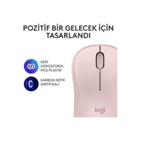 Logitech M240 910-007121 Pembe Sessiz Optik Kablosuz Mouse Outlet