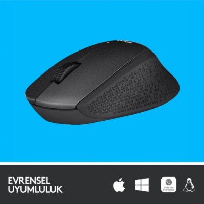 Logitech M330 Sessiz Kablosuz Optik Mouse - Siyah