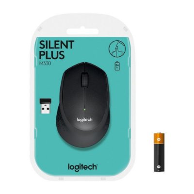 Logitech M330 Sessiz Kablosuz Optik Mouse - Siyah