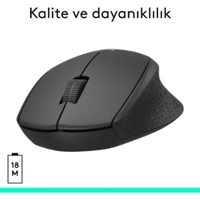 Logitech M330 Silent Plus 910-004909 Siyah Sessiz Optik Kablosuz Mouse- TEŞHİR