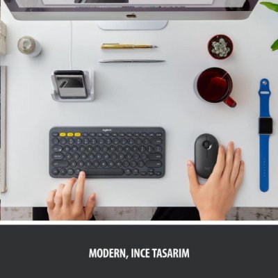 Logitech Pebble M350 910-005718 Siyah Sessiz Optik Kablosuz Mouse - Outlet