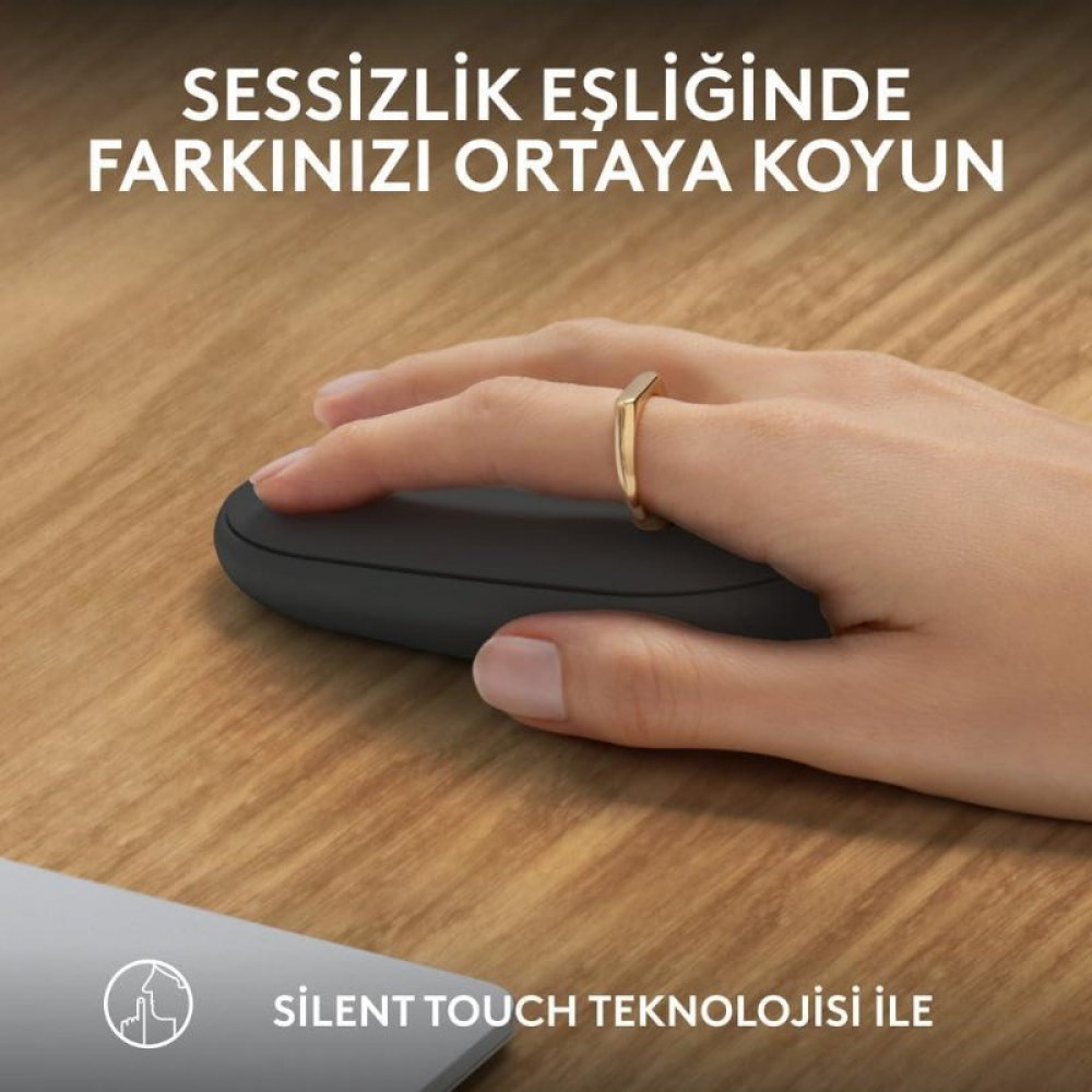 Logitech Pebble 2 M350S 910-007015 Siyah Sessiz Optik Kablosuz Mouse