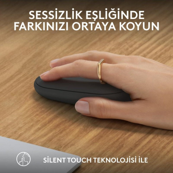Logitech Pebble 2 M350S 910-007015 Siyah Sessiz Optik Kablosuz Mouse