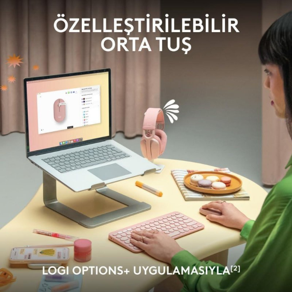 Logitech Pebble 2 M350S 910-007015 Siyah Sessiz Optik Kablosuz Mouse