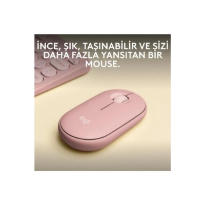 Logitech Pebble 2 M350S 910-007014 Pembe Sessiz Optik Kablosuz Mouse - outlet