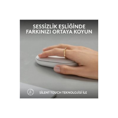 Logitech Pebble 2 M350S 910-007013 Beyaz Sessiz Optik Kablosuz Mouse