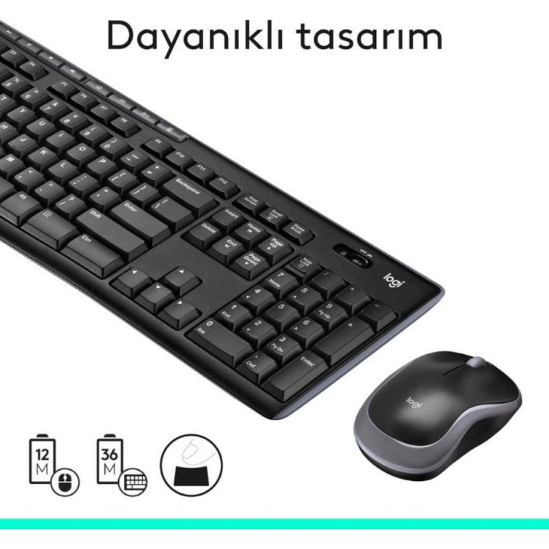 Logitech MK270 920-004525 Kablosuz Klavye Mouse Seti Outlet