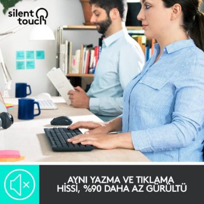 Logitech MK295 Kablosuz Sessiz Klavye Mouse Seti