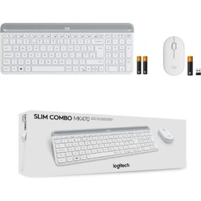 Logitech MK470 Beyaz Kablosuz Klavye Mouse Seti - Teşhir