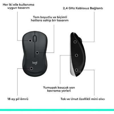 Logitech MK540 920-008687 Kablosuz Klavye Mouse Seti - Teşhir