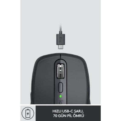Logitech MX Anywhere 3 910-005988 Siyah Şarjlı Lazer Kablosuz Mouse Outlet