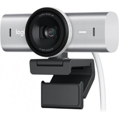 Logitech MX Brio Açık Gri 4K Ultra HD Mikrofonlu Webcam