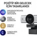 Logitech MX Brio Açık Gri 4K Ultra HD Mikrofonlu Webcam