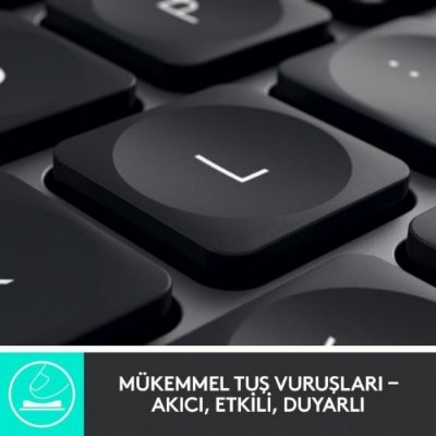 Logitech MX Keys 920-010087 Bluetooth ve Wireless Kablosuz Klavye Outlet