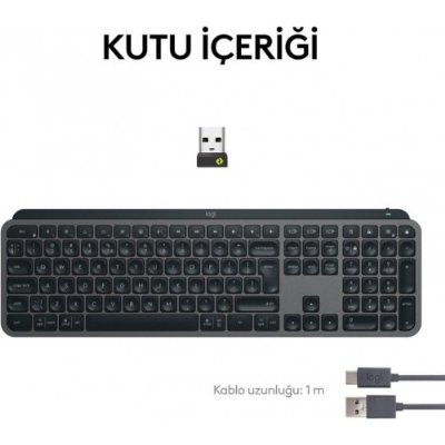 Logitech MX Keys S 920-011594 Bluetooth ve Wireless Kablosuz Klavye