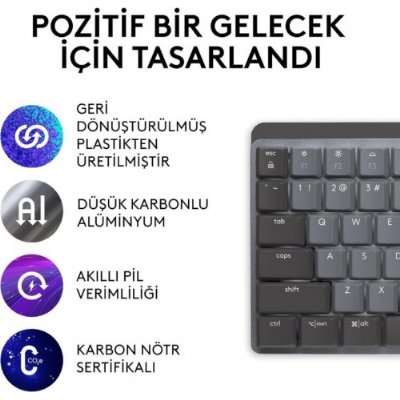 Logitech Mx Mechanical 920-010757 Kablosuz Mekanik Klavye