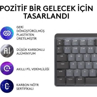 Logitech Mx Mechanical Mini 920-010780 Kablosuz Mekanik Klavye