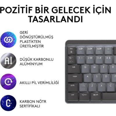 Logitech MX Mechanical Mini 920-010780 TKL Kablosuz Mekanik Klavye - Teşhir