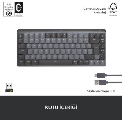 Logitech MX Mechanical Mini 920-010780 TKL Kablosuz Mekanik Klavye - Teşhir