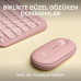 Logitech Pebble 2 Combo Pembe Kablosuz Klavye Mouse Seti - Outlet