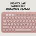 Logitech Pebble 2 Combo Pembe Kablosuz Klavye Mouse Seti - Outlet