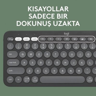 Logitech Pebble Keys 2 K380S 920-011859 Siyah Kablosuz Klavye