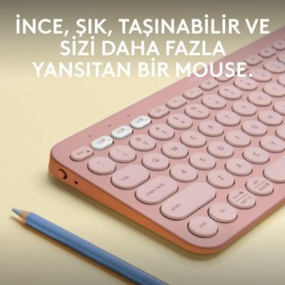 Logitech Pebble Keys 2 K380S 920-011861 Pembe Kablosuz Klavye - Teşhir