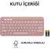 Logitech Pebble Keys 2 K380S 920-011861 Pembe TKL Q Kablosuz Klavye - Outlet