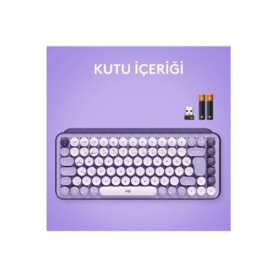 Logitech POP Keys 920-011527 Krem Mor TKL Kablosuz Mekanik Klavye Outlet
