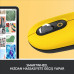Logitech POP Mouse Blast Emoji Tuşlu Sessiz Kablosuz Mouse - Sarı&Siyah